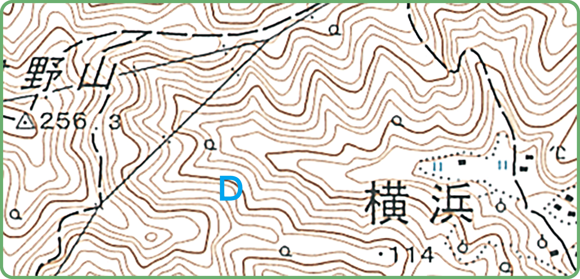 スキル・アップ17 地形図の読み取り方(等高線に注目して地形図を読み取ろう) ②尾根と谷